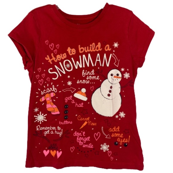 👚4 for $10👚Children’s Place Winter Snowman Tee